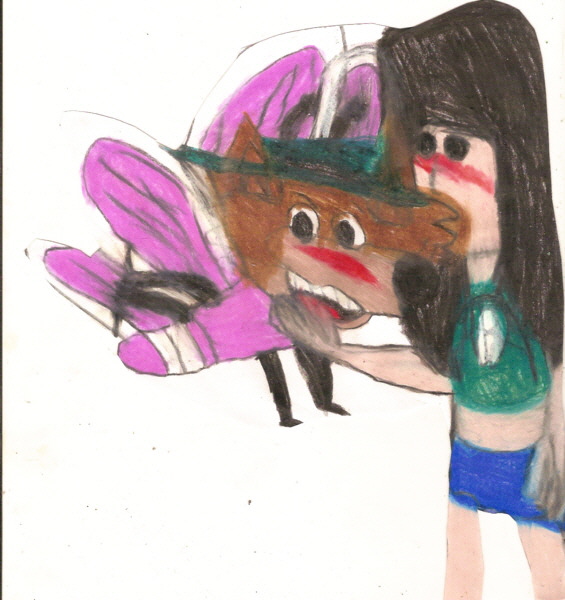 Daisy Mayhem Kisses A Butterfly Mildew Wolf Unedited by Falconlobo