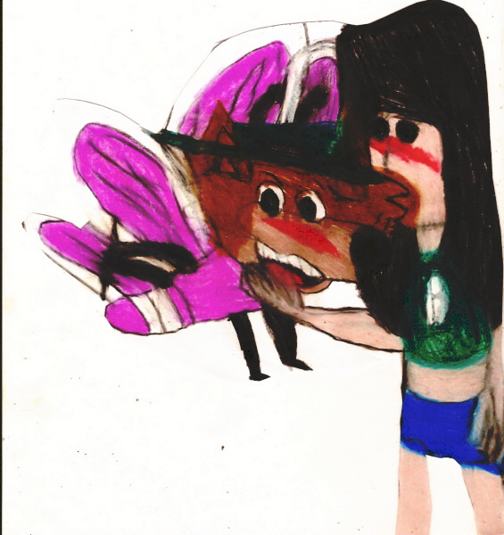 Daisy Mayhem Kisses A Butterfly Mildew Wolf Edited by Falconlobo