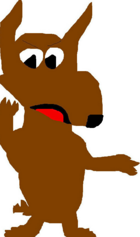Anthro Cartoonish  Brown Dog by Falconlobo