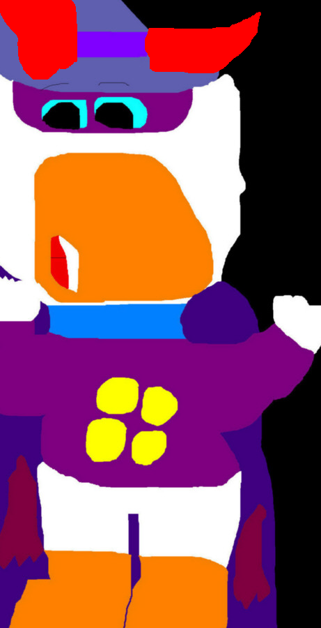 Darkwing Duck Ms Paint Again^^ With Devil Horns Now by Falconlobo