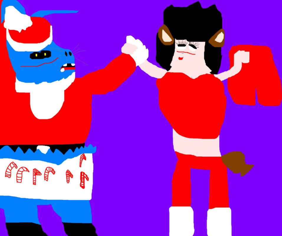 Molly Mayhem Has Santa Deadly's Pants by Falconlobo