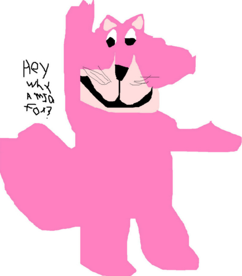 Snagglepuss AS A Pink Fox Ms Paint^^ by Falconlobo