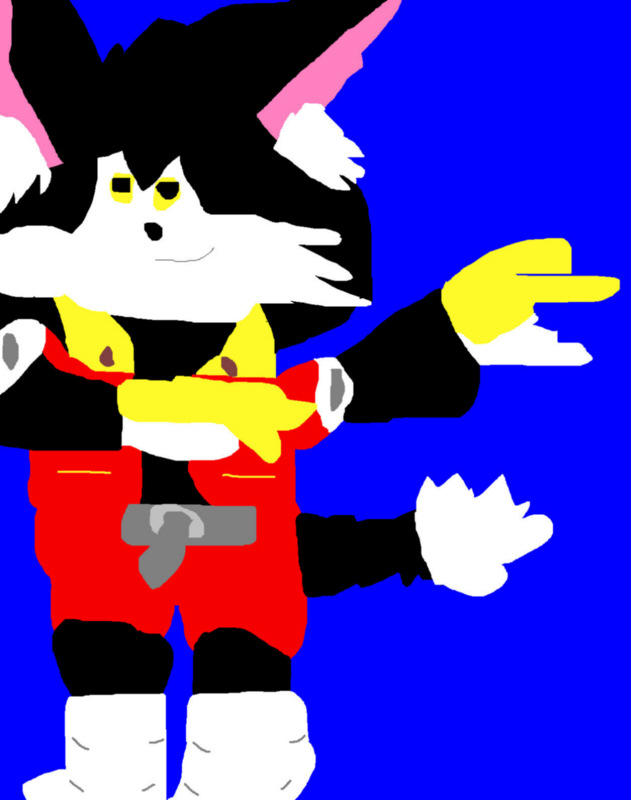 Klonoa sort of a mix of his old and new styles Ms Paint by Falconlobo