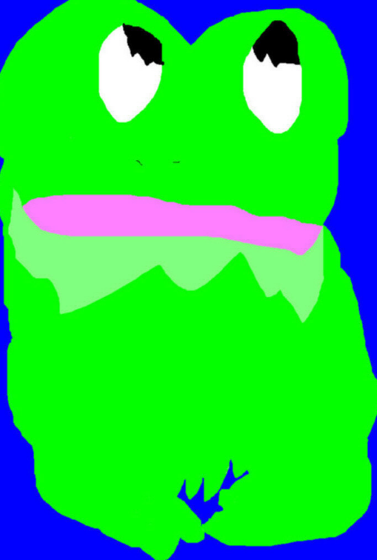 Kermit The Chibi Ms Paint by Falconlobo