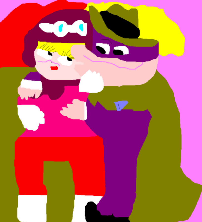 Early Hooded Claw X Penelope Pitstop V Day Pic Ms Paint by Falconlobo
