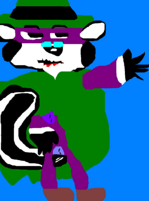 The Hooded Skunk Pepe Le Pew AS Hooded Claw Ms Paint by Falconlobo