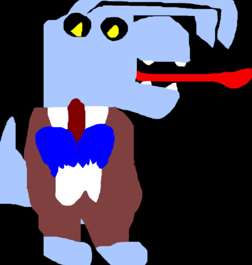 Uncle Deadly AS The Aardvark short Nose No Whiskers  Ms Paint^^ by Falconlobo