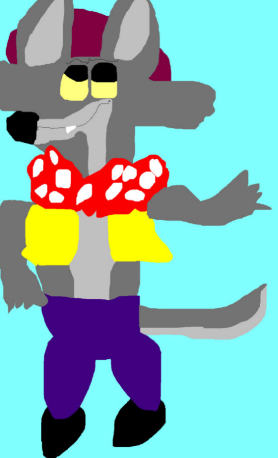 Stan The Woozle More Wolfish Looking Ears and Face Ms Paint by Falconlobo