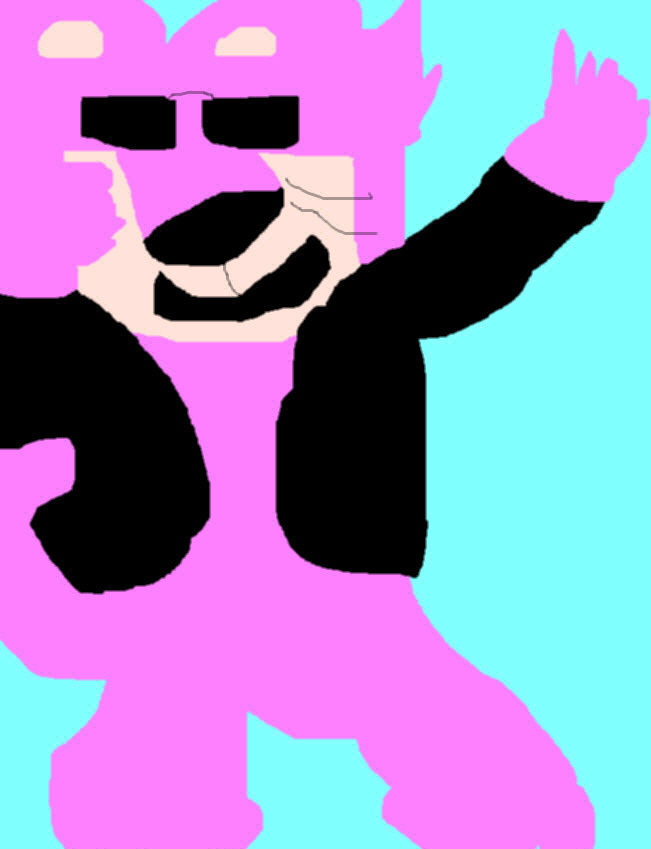 SnagglePuss Gone Hollywood MS Paint by Falconlobo