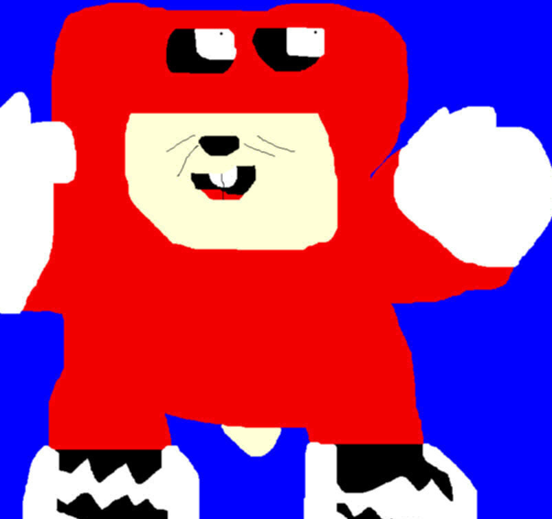 The Noidster  Noid Hamster MS Paint by Falconlobo
