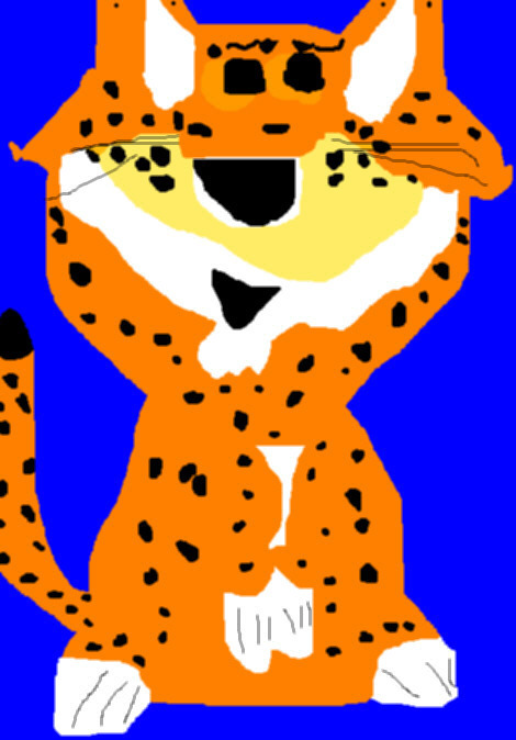 Chester Cheetah Chibi NON Anthro Darker color fur and Eyes by Falconlobo