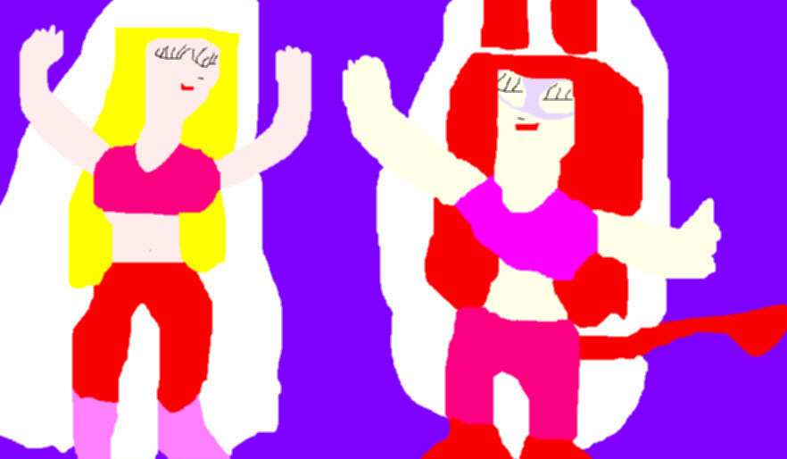 Peneleope Pitstop Polly Esther Belly Dancing Request For Tellyweb Ms Paint by Falconlobo