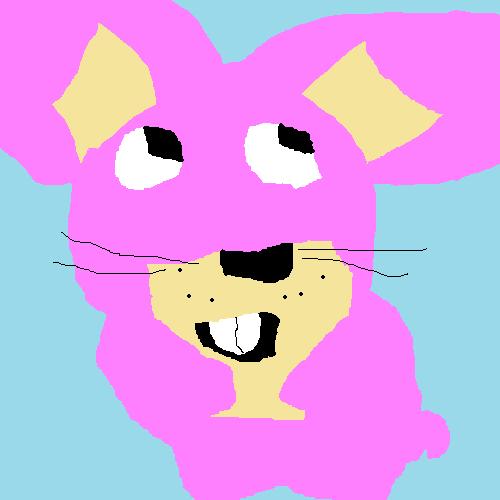 Snaggleham Or Snagglepuss as a ham ham Hamster Ms Paint by Falconlobo