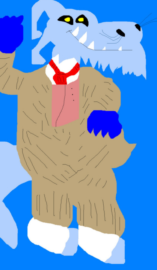 Cute Chibish Uncle Deadly In Suit Ms Paint^^ by Falconlobo