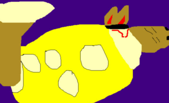The Big Cheesy Fox MS Paint by Falconlobo