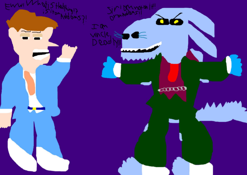 Norman Normanmyer Meets Uncle Deadly Ms Paint^^ by Falconlobo