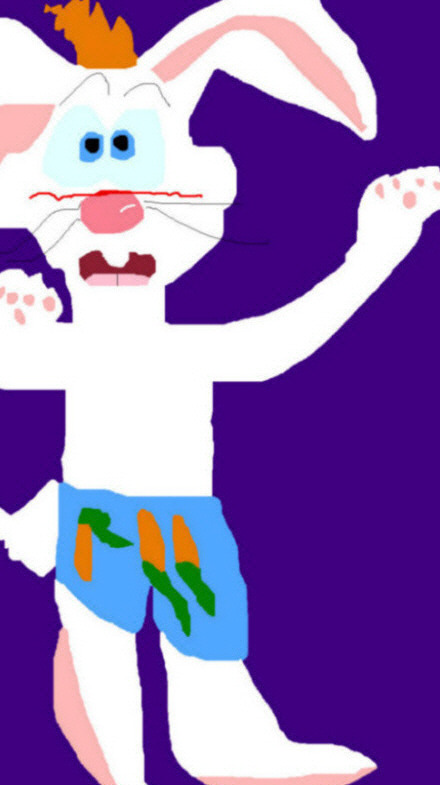 Random Roger Rabbit In Carrot Boxers And Blushing Ms Paint by Falconlobo