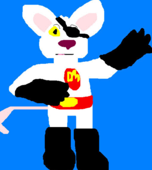 Danger Mouse Ms Paint I Gave him black boots and gloves by Falconlobo