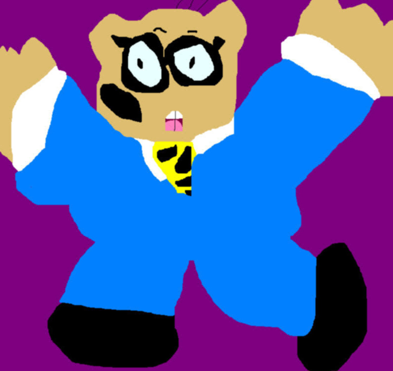 Penfold Running Away From Something MS Paint by Falconlobo
