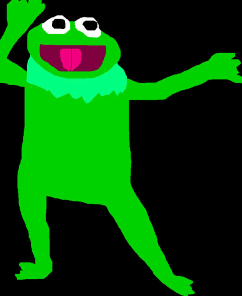 Random Kermit The Frog MS Paint^^ by Falconlobo
