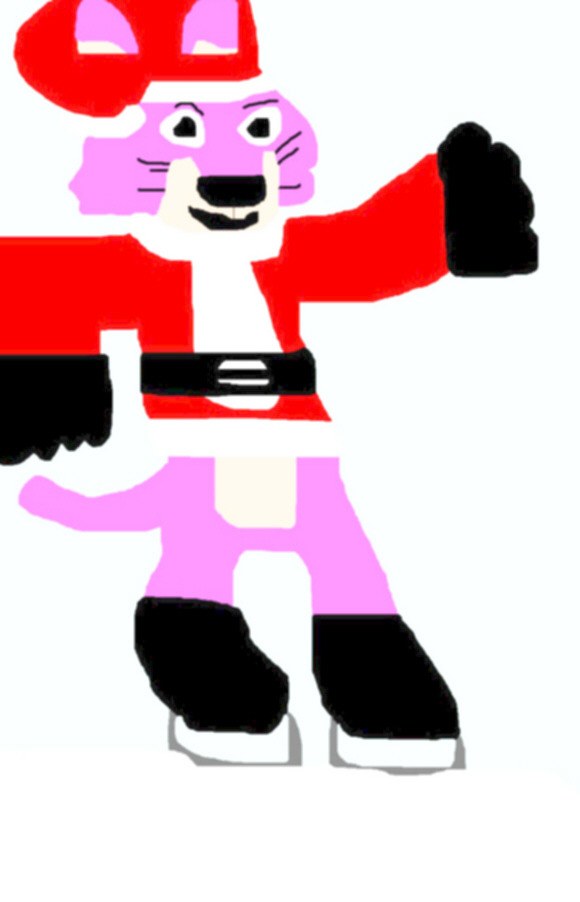 SnaggleClaus Ice Scating Ms Paint Edited A Bit by Falconlobo