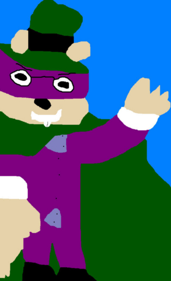 The Hooded Munk Ms Paint by Falconlobo