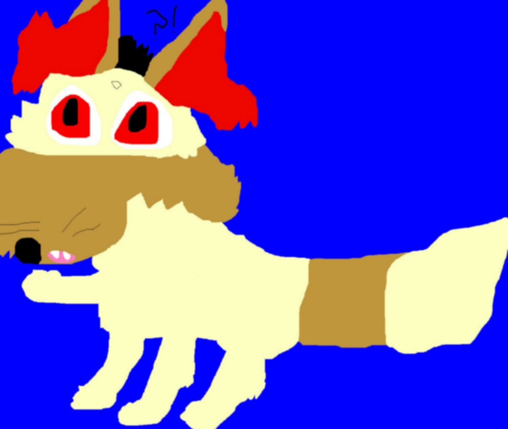 Fennekin? Non Anthro Big Cheese With Furry Ears Ms Paint I was Bored by Falconlobo