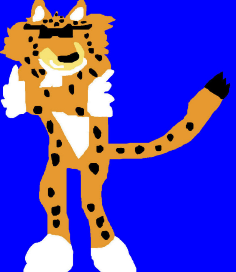 Random Chester Cheetah In A Random Pose Ms Paint by Falconlobo