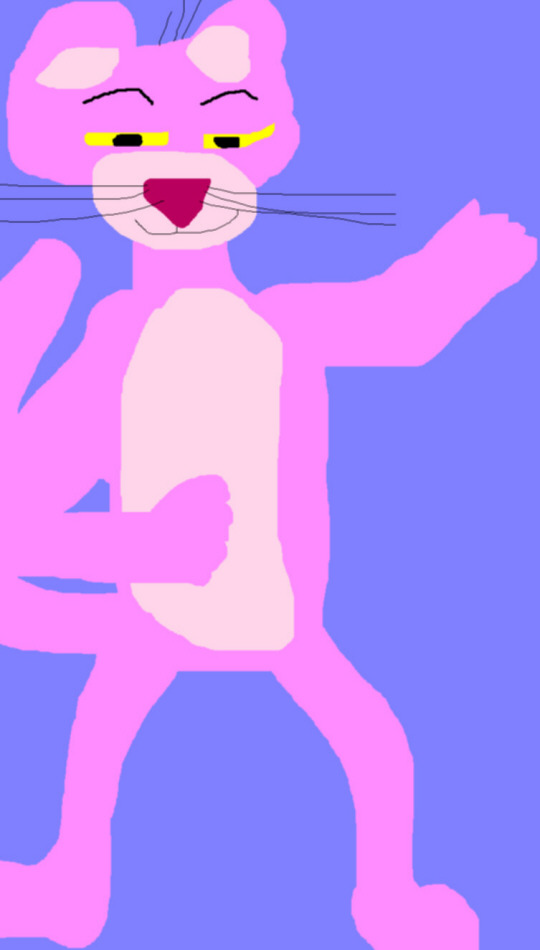 The Pink Panther MS Paint^^ by Falconlobo