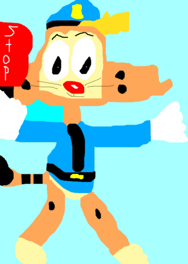 Bonkers B Bobcat With Stop Sign Ms Paint^ ^ by Falconlobo