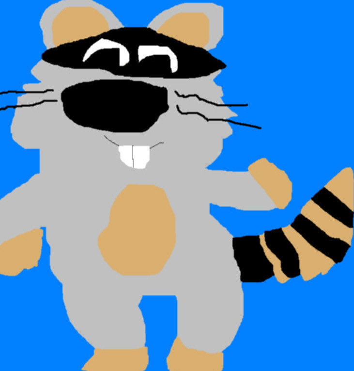 A Racouse Raccoon With Mouse Teeth Ms Paint by Falconlobo