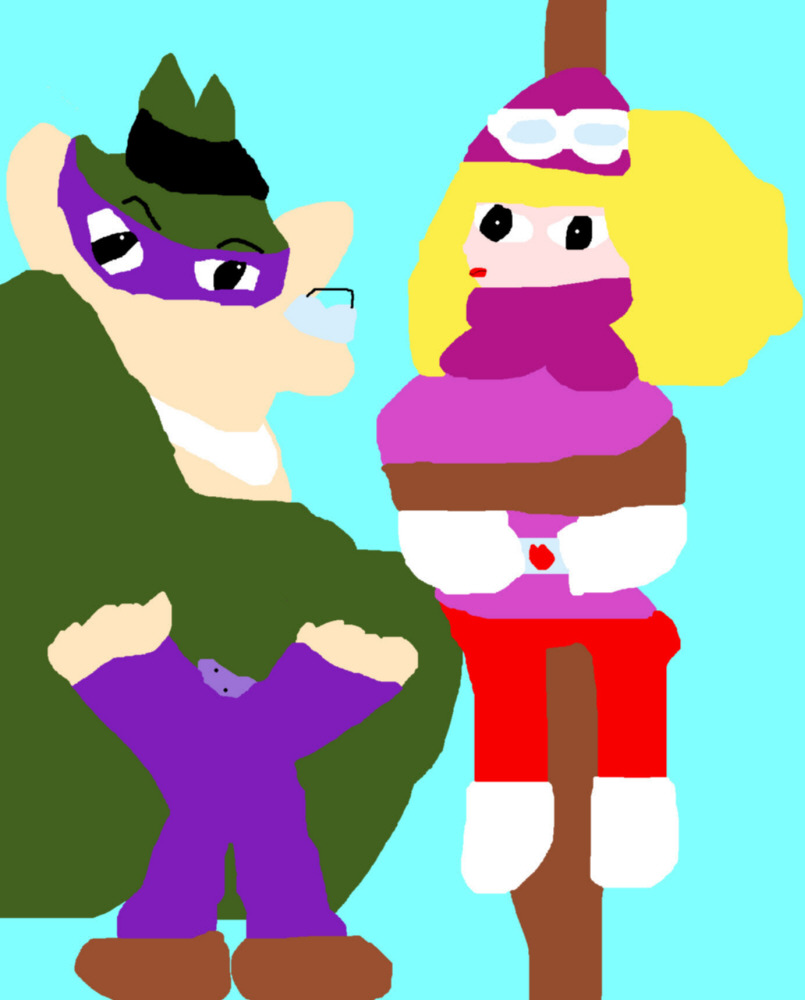 Hooded Claw And Penelope Pitstop Chibi Anime Eyes a Bit Ms Paint by Falconlobo