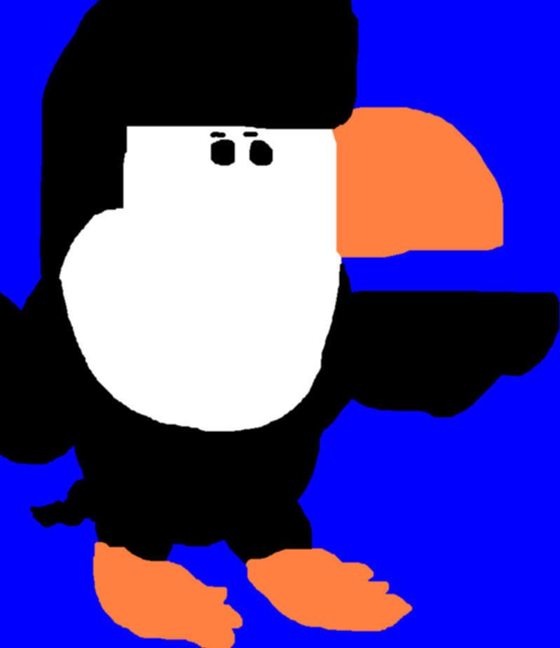 Puffin Penguin I Dunno MS Paint by Falconlobo