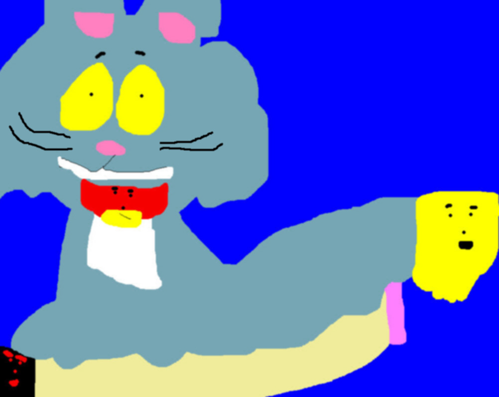 Silly Fac Cat Picture Multi-Eyed Items Too MS Paint by Falconlobo