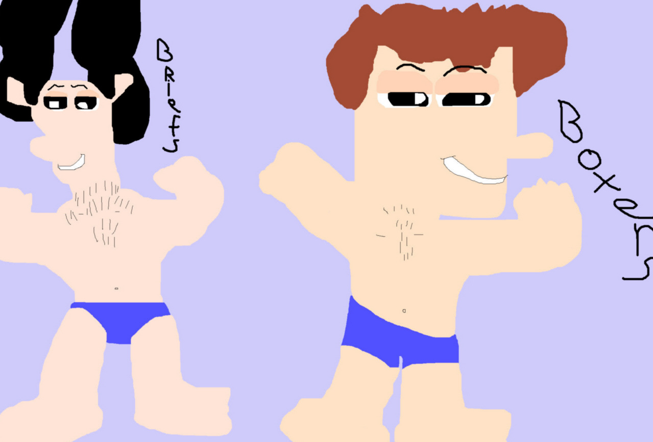 Boxers Or Briefs Chibi Annoying Neighbors MS Paint by Falconlobo