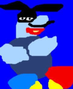 Small Chief Blue Meanie Ms Paint by Falconlobo