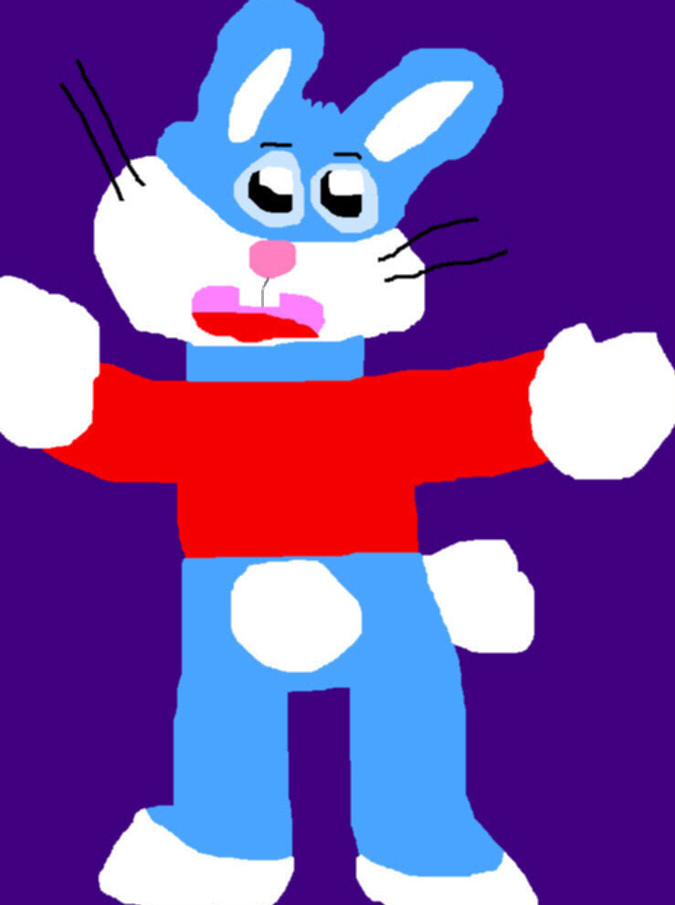 Chibi Buster Bunny Ms Paint by Falconlobo