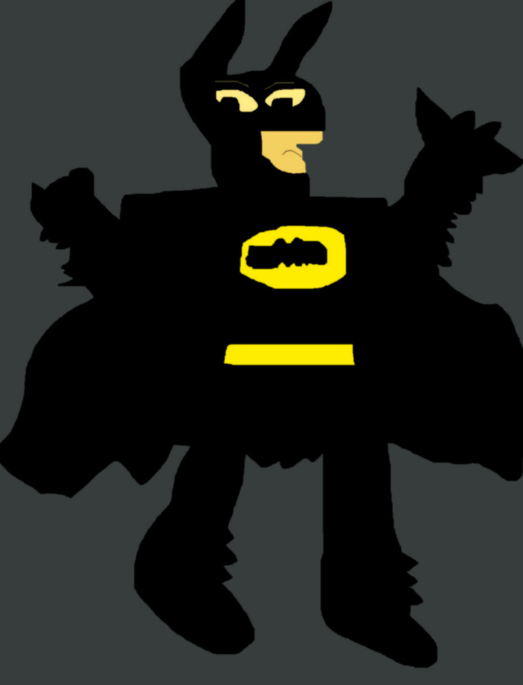 The Shadow Of The Batman Ms Paint edited a bit darker by Falconlobo