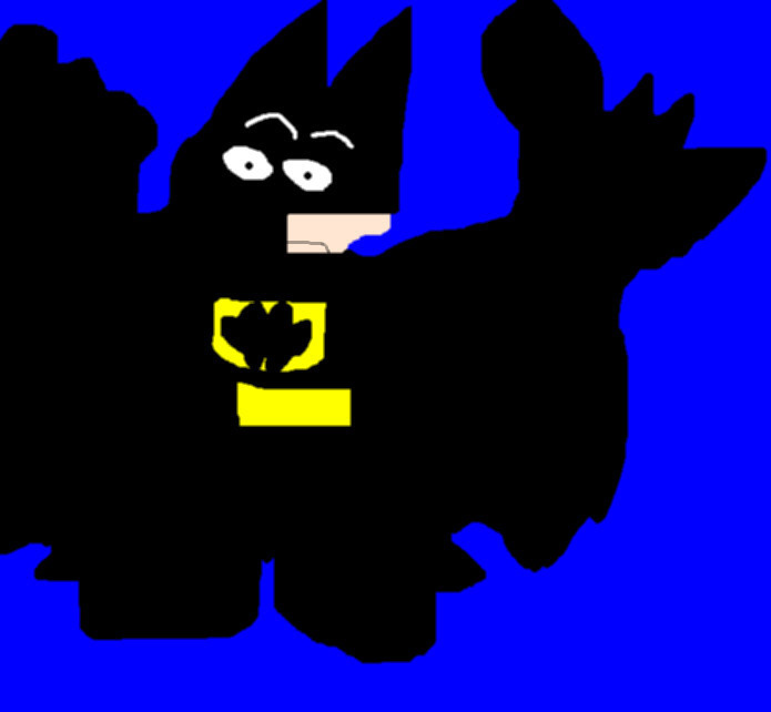 Chibi Batman Slightly Altered Ms Paint by Falconlobo