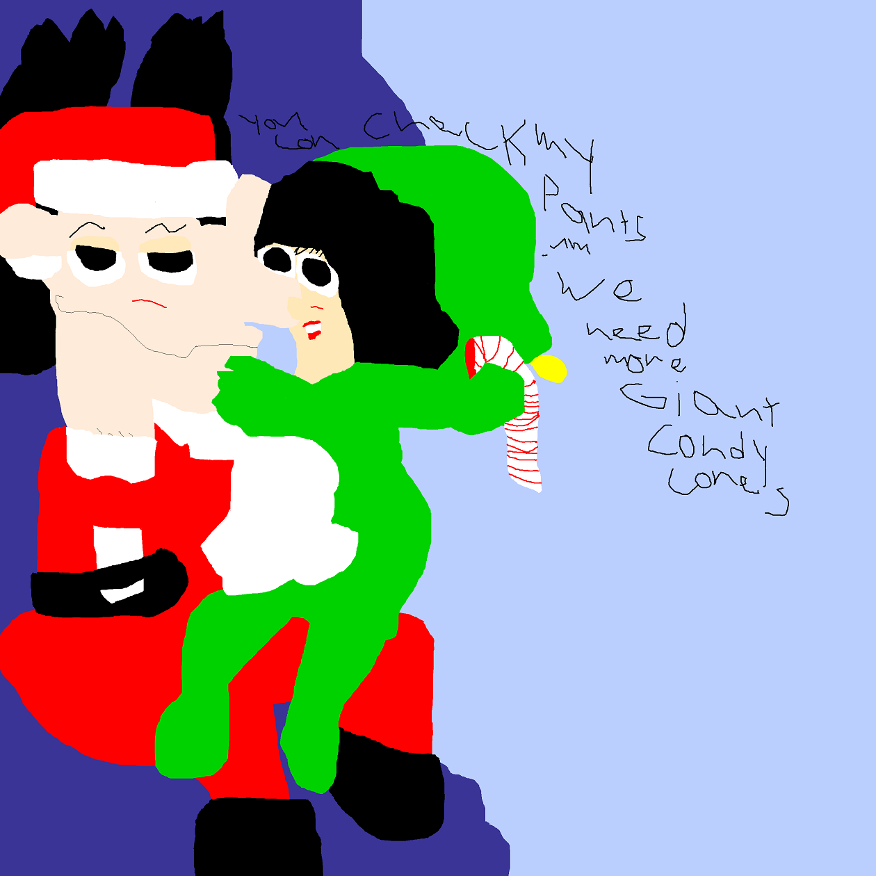 We Need More Giant Candy Canes Ms Paint by Falconlobo