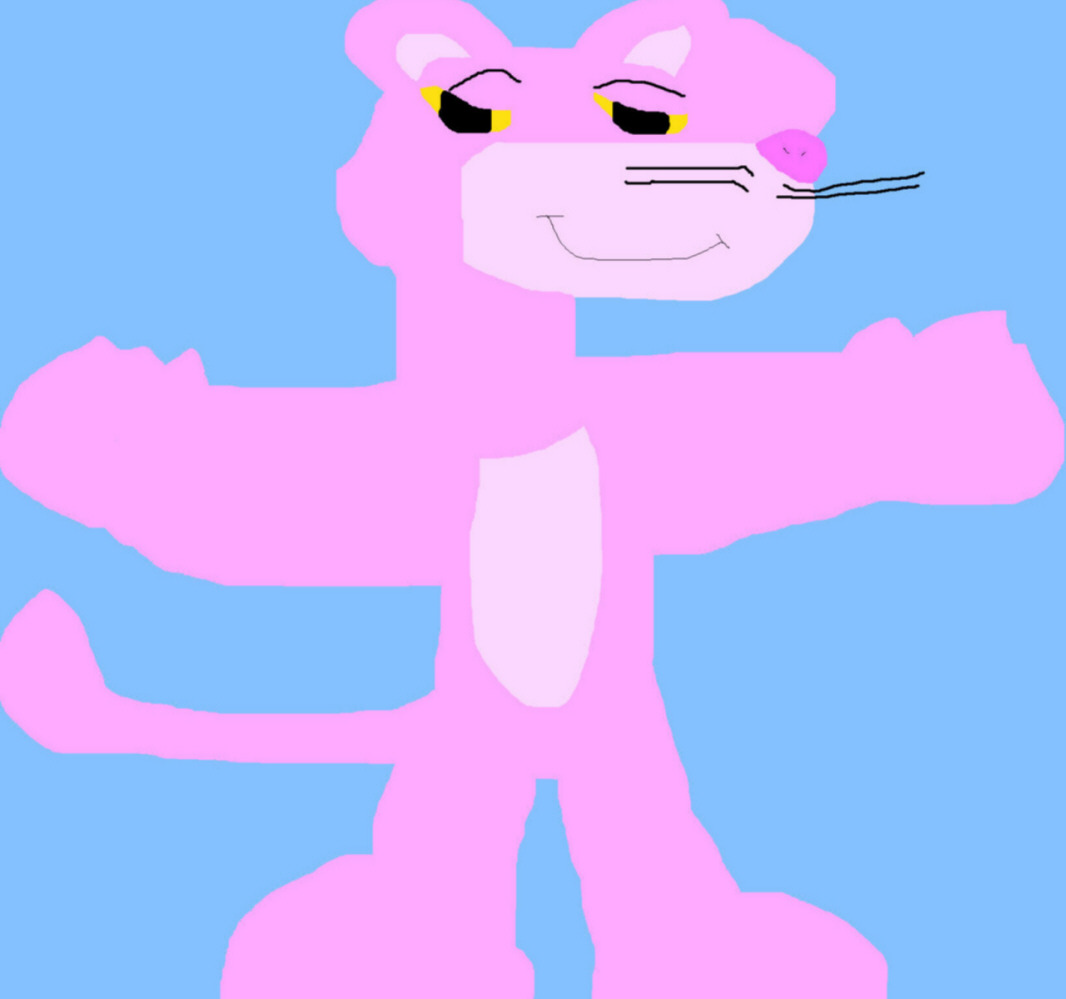 The Pink Panther Ms Paint^^ by Falconlobo