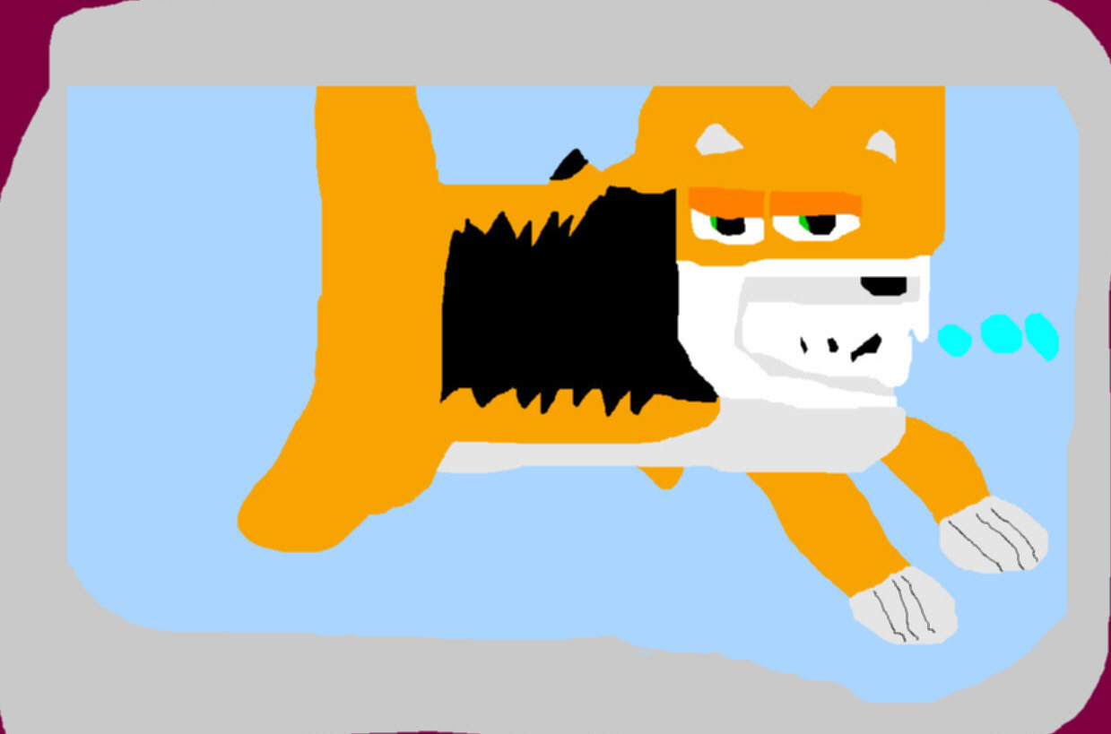 Tiger Shark Pet In Bowl Ms Paint Maybe A TigerdogFish by Falconlobo