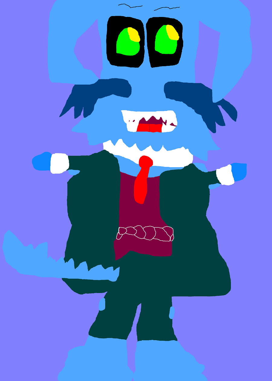 Chibi Uncle Deadly Front View Ms Paint by Falconlobo