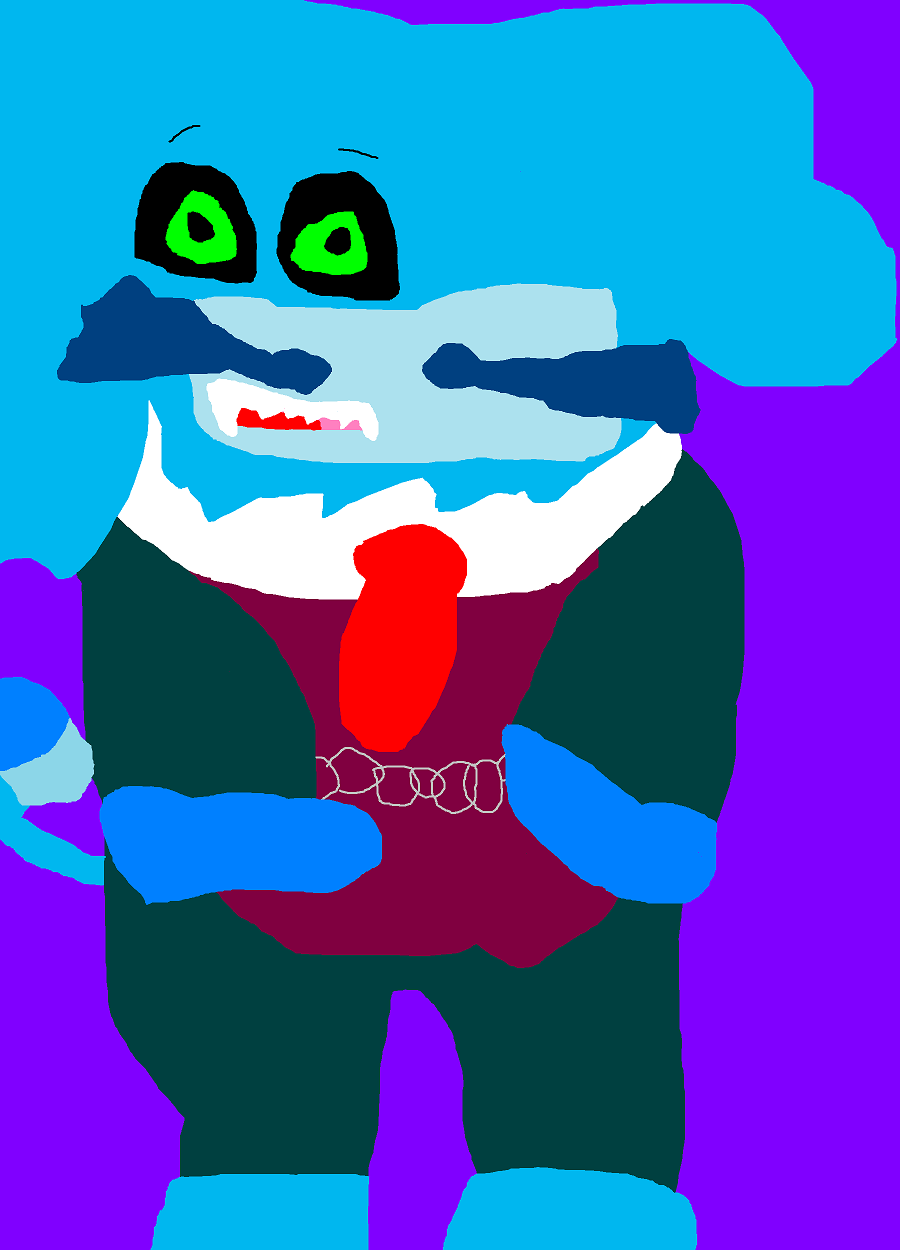 Uncle Deadly With Outfit And Popple Tail+Ears Ms Paint by Falconlobo