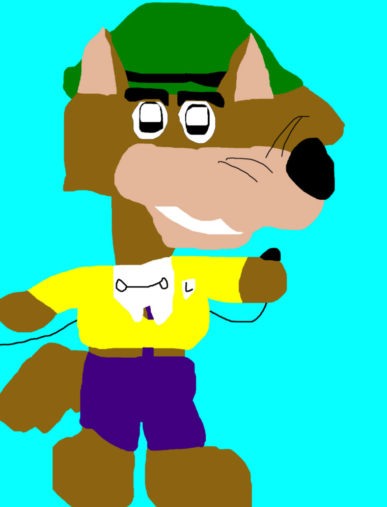Mildew Wolf Chibi Laffalympics Outfit New For 2014 MS Paint by Falconlobo