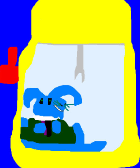 Uncle Deadly Plush In A Claw Machine Ms Paint by Falconlobo