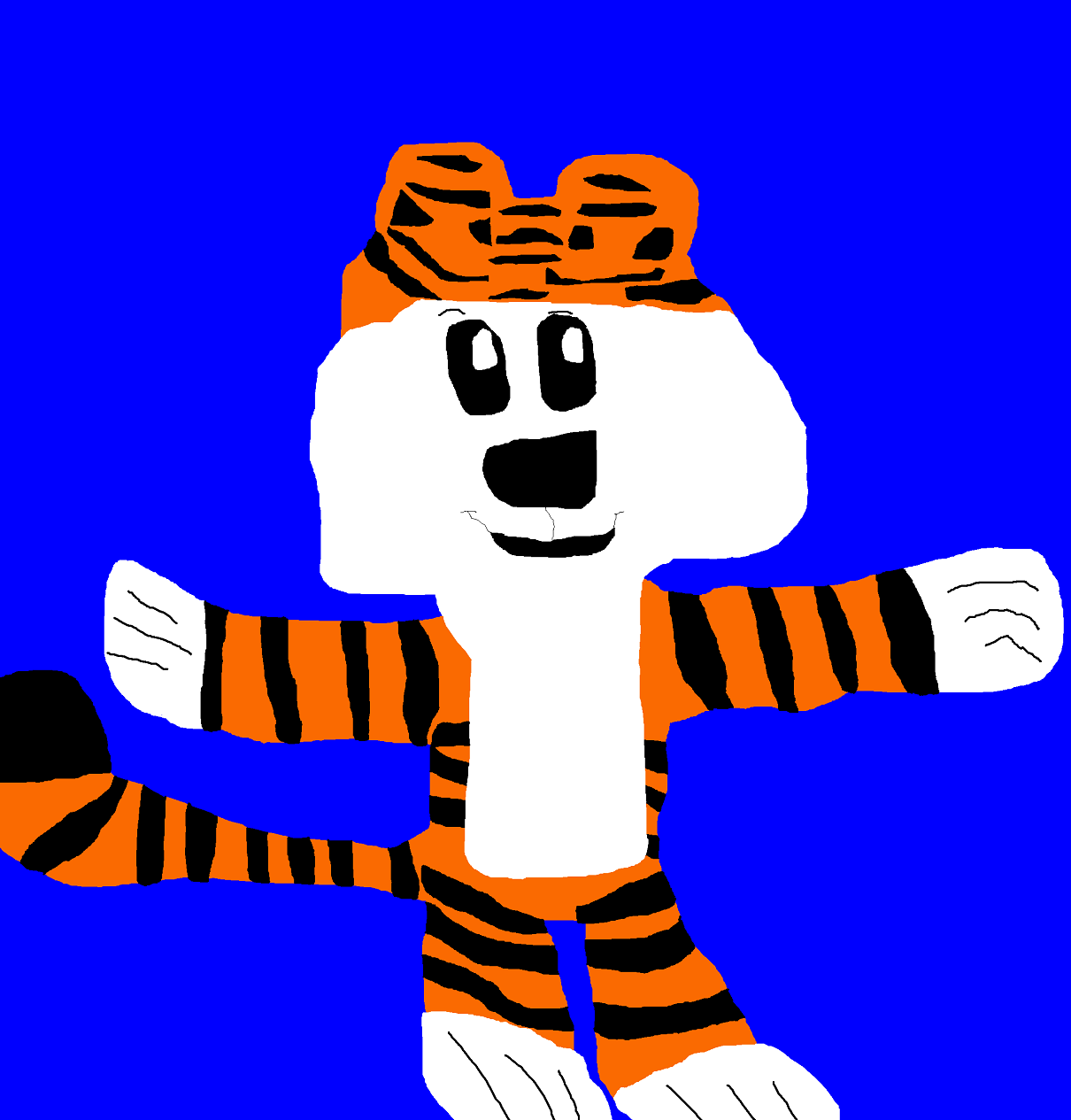 Hobbes Ms Paint New For 2014 by Falconlobo