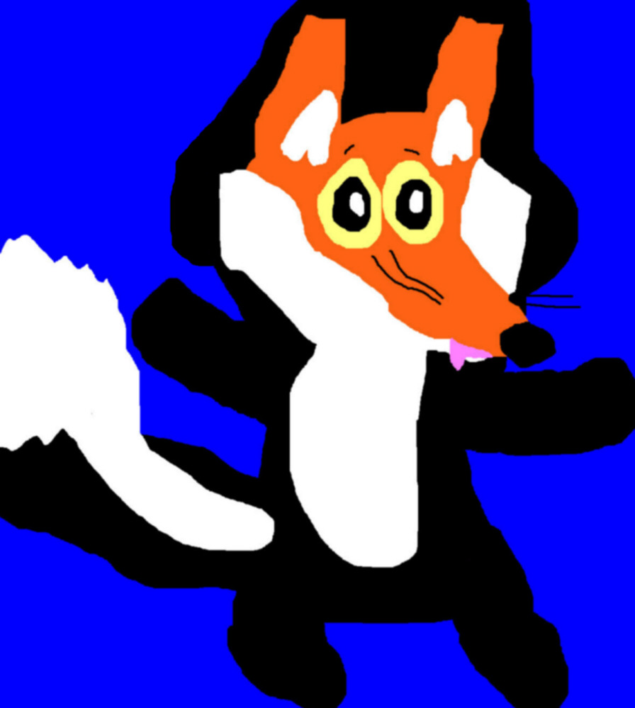 Toony Chibi Fox In Skunk PJ Hoodie Alternate^0^ by Falconlobo