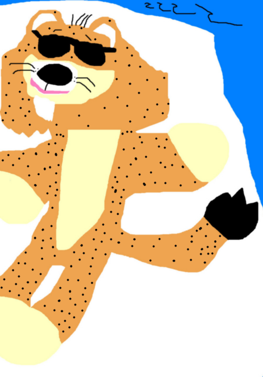 Chester Cheetah Taking A Nap MS Paint^0^ by Falconlobo