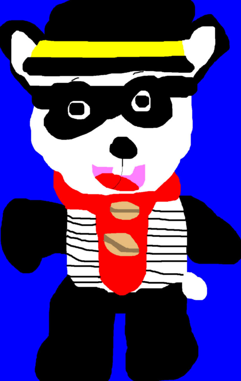 Hamburglar The Panda Bear MS Paint by Falconlobo